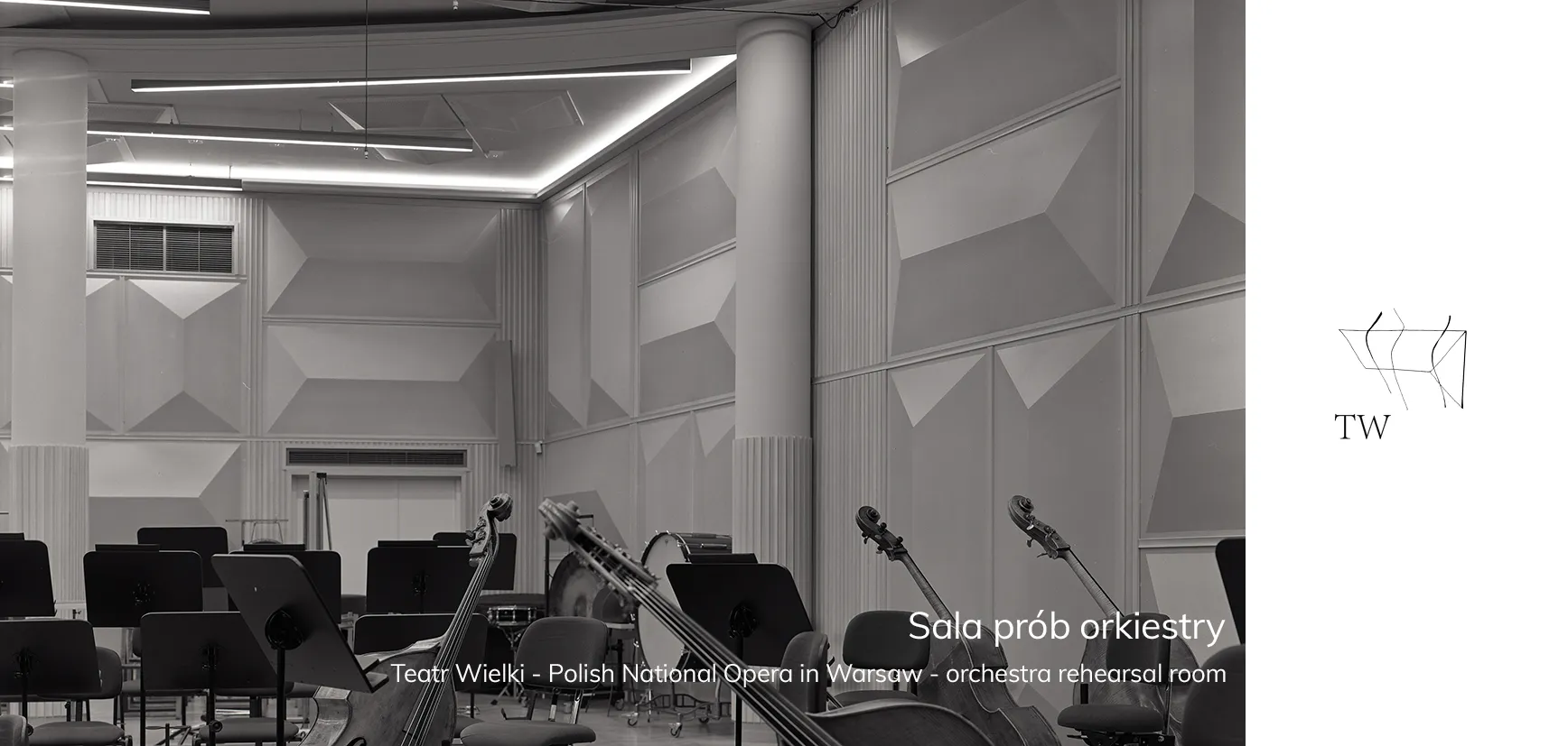 Sala prób Orkiestry Teatr Wielki Opera Narodowa Warszawa