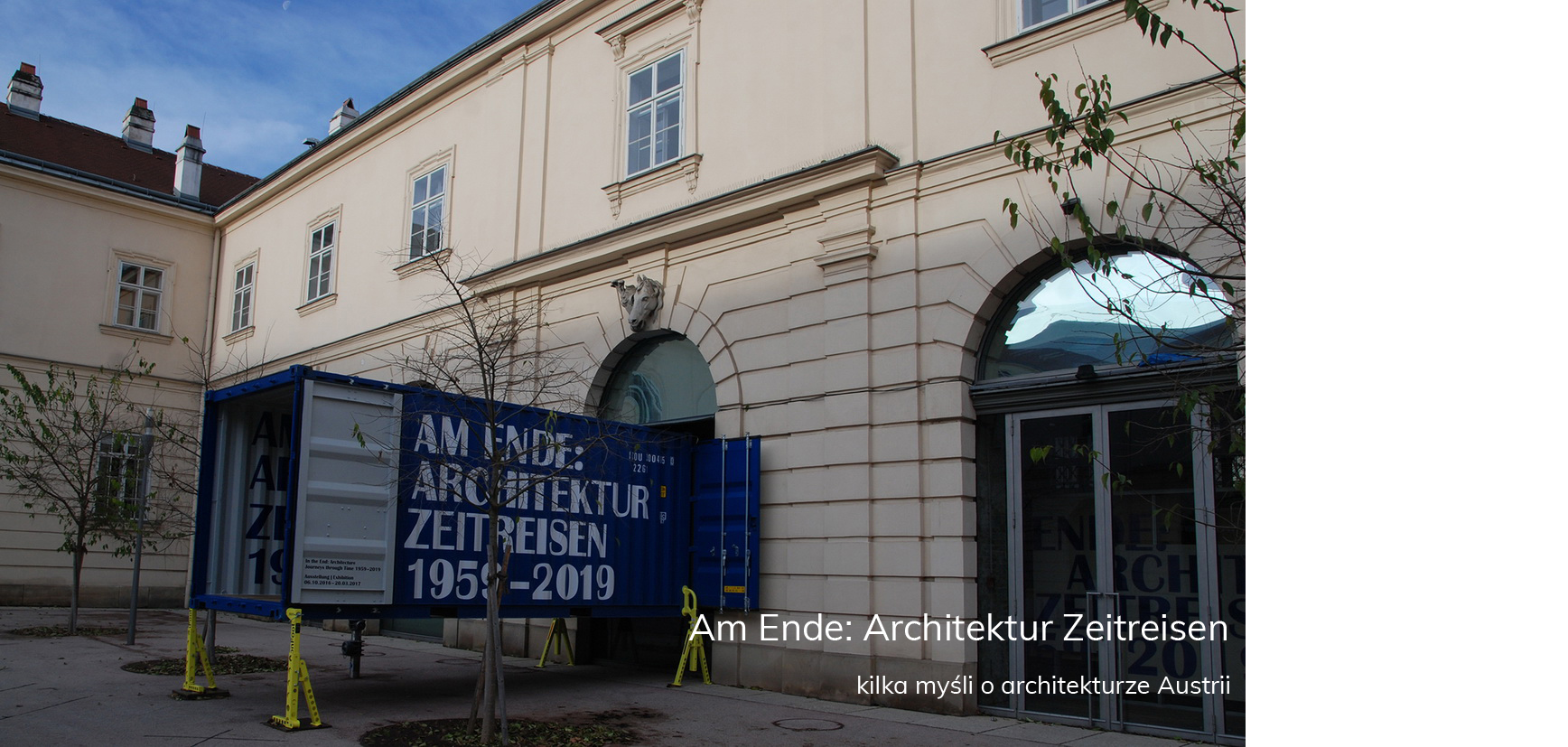 Am Ende: Architektur Zeitreisen 1959-2019